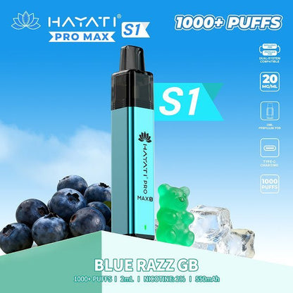 Hayati Pro Max S1 Prefilled Vape Box of 10 - option1