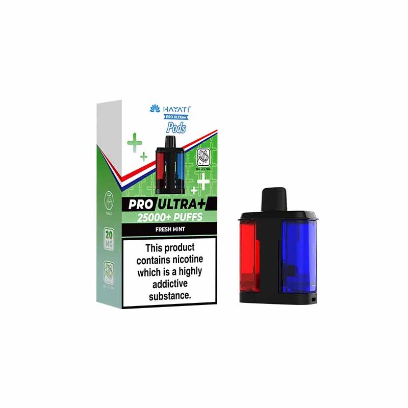 Hayati Pro Ultra 25K Prefilled Replacement Pod, Fresh Mint Flavour