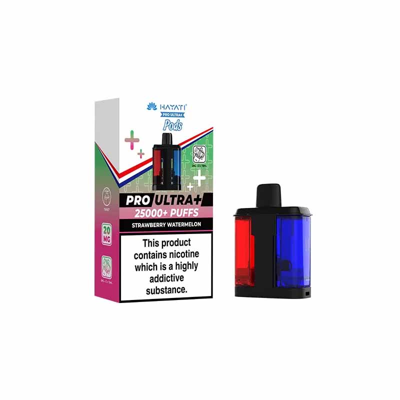 Hayati Pro Ultra 25K Prefilled Replacement Pod, Strawberry Watermelon Flavour