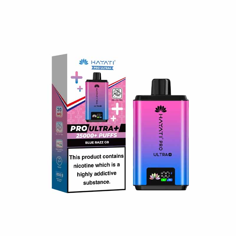 Hayati Pro Ultra Plus 25000 Prefilled Pod Kit, Blue Razz GB Flavour