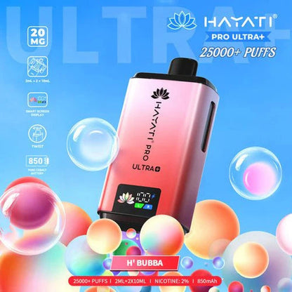 Hayati Pro Ultra Plus 25000 Prefilled Pod Kit Box of 5 - H'Bubba Flavour at UK Vaper Wholesale