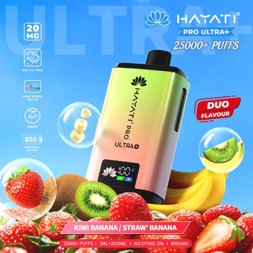 Hayati Pro Ultra Plus 25000 Prefilled Pod Kit Box of 5 - Duo Flavour at UK Vaper Wholesale