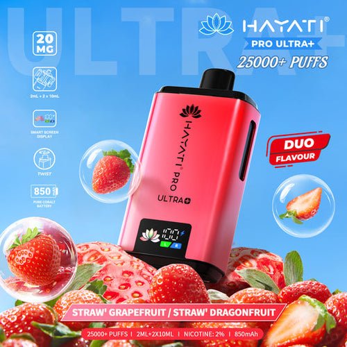 Hayati Pro Ultra Plus 25000 Prefilled Pod Kit Box of 5 - Duo Flavour at UK Vaper Wholesale