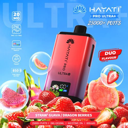 Hayati Pro Ultra Plus 25000 Prefilled Pod Kit Box of 5 - Duo Flavour at UK Vaper Wholesale