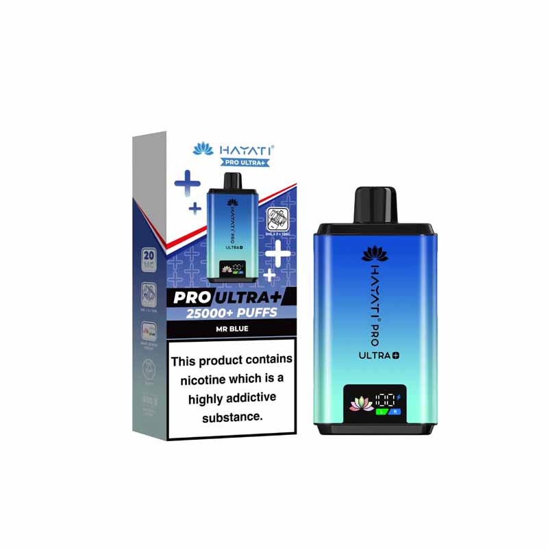 Hayati Pro Ultra Plus 25000 Prefilled Pod Kit, Mr Blue Flavour