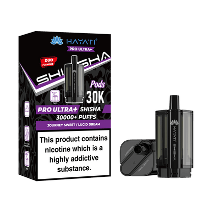 Hayati Pro Ultra Plus Shisha 30k Prefilled Pods Box of 5 - Wholesale Price !