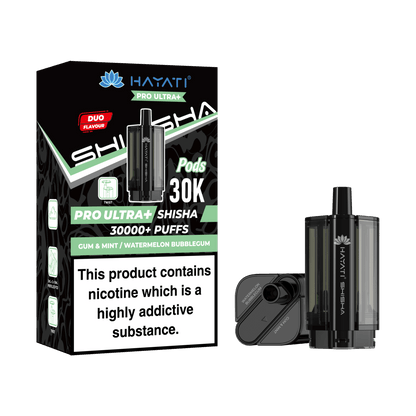 Hayati Pro Ultra Plus Shisha 30k Prefilled Pods Box of 5 - Wholesale Price !