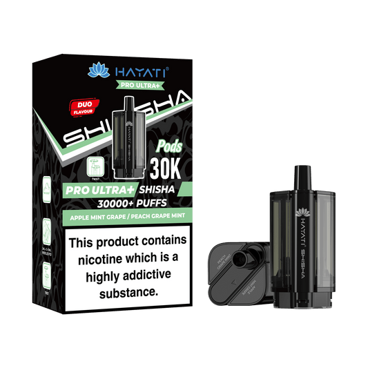 Hayati Pro Ultra Plus Shisha 30k Prefilled Pods Box of 5 - Wholesale Price !