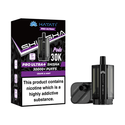 Hayati Pro Ultra Plus Shisha 30k Prefilled Pods Box of 5 - Wholesale Price !