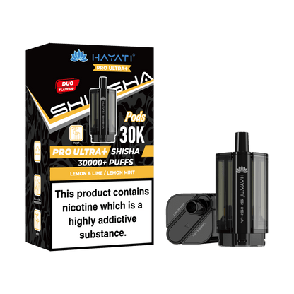 Hayati Pro Ultra Plus Shisha 30k Prefilled Pods Box of 5 - Wholesale Price !