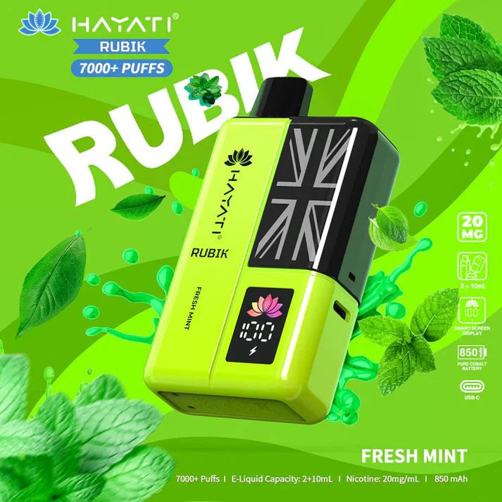 hayati rubik 7000 prefilled refill pods Hayati Rubik 7k Prefilled Pods - 20mg