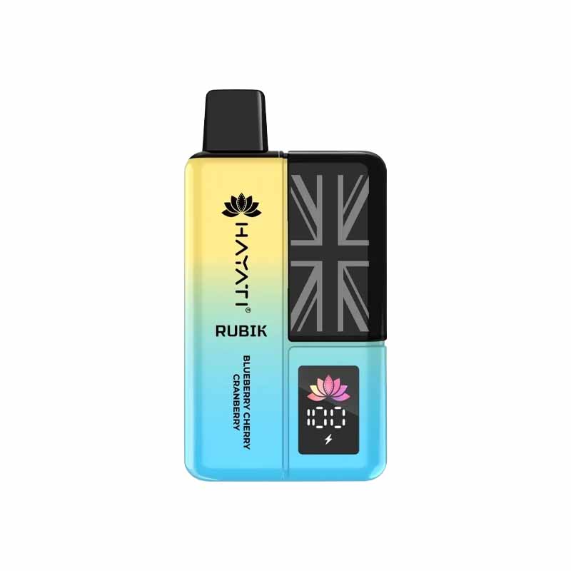Hayati Rubik 7000 Puffs Prefilled Pod Vape Kit, Blue Berry Cherry Cranberry Flavour