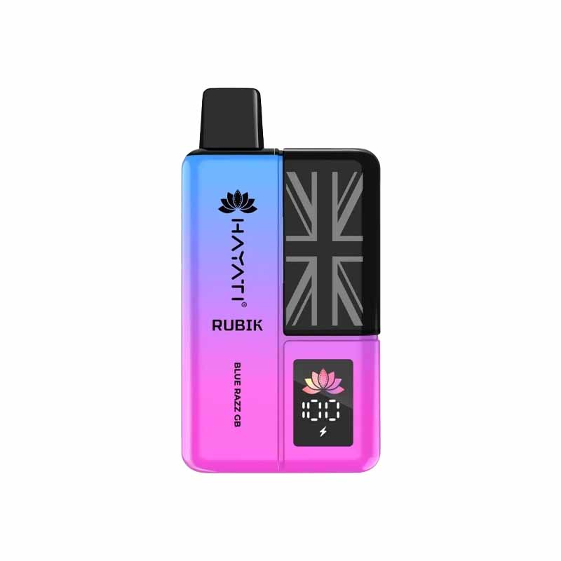 Hayati Rubik 7000 Puffs Prefilled Pod Vape Kit, Blue Razz GB Flavour