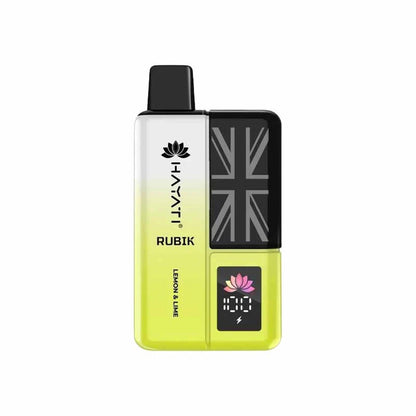 Hayati Rubik 7000 Puffs Prefilled Pod Vape Kit, Lemon Lime Flavour