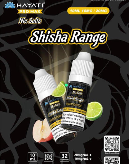 Hayati Shisha Pro Max Nic Salts Box of 10 - Wholesale Price !