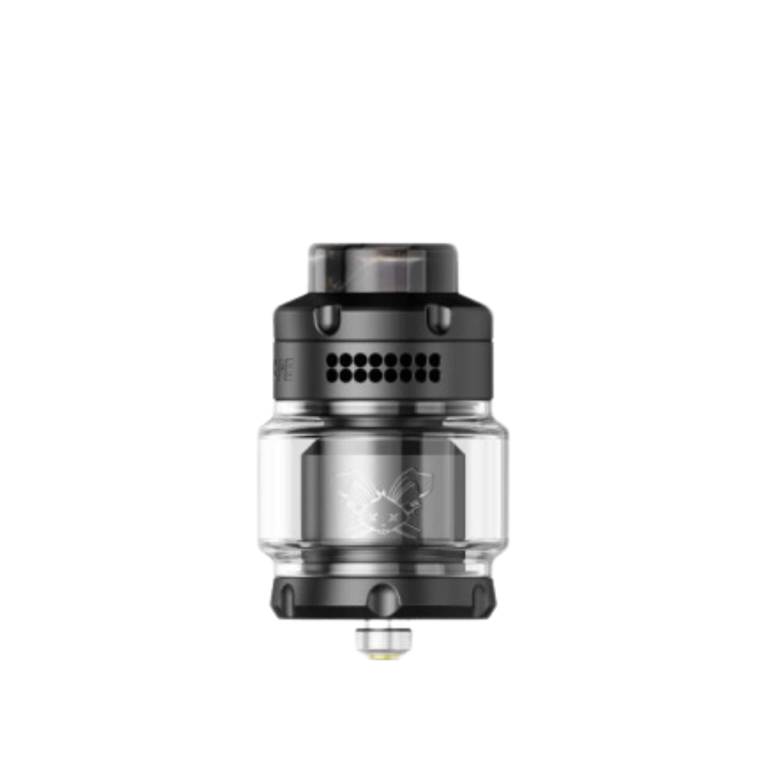 Hellvape Dead Rabbit 3 RTA 2024 Edition in matte black, showcasing its sleek design.