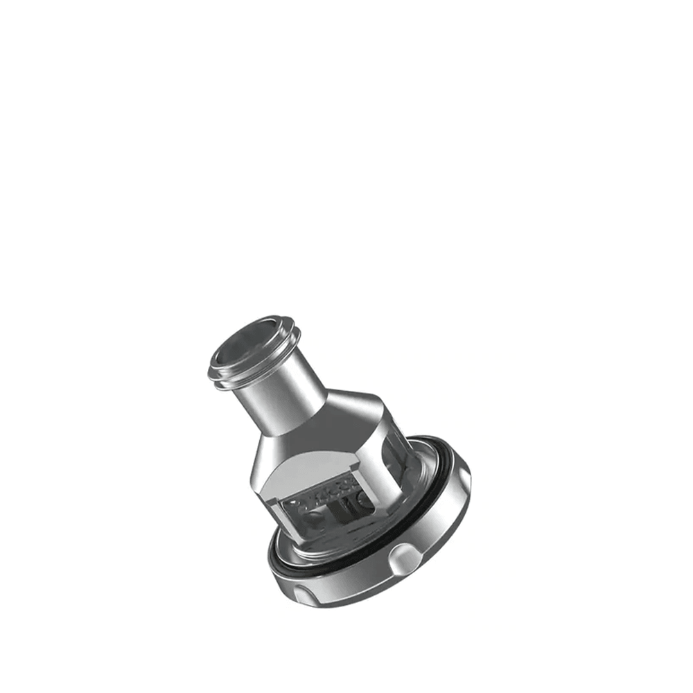 Hellvape Dead Rabbit 3 RTA, silver, isolated on white background.