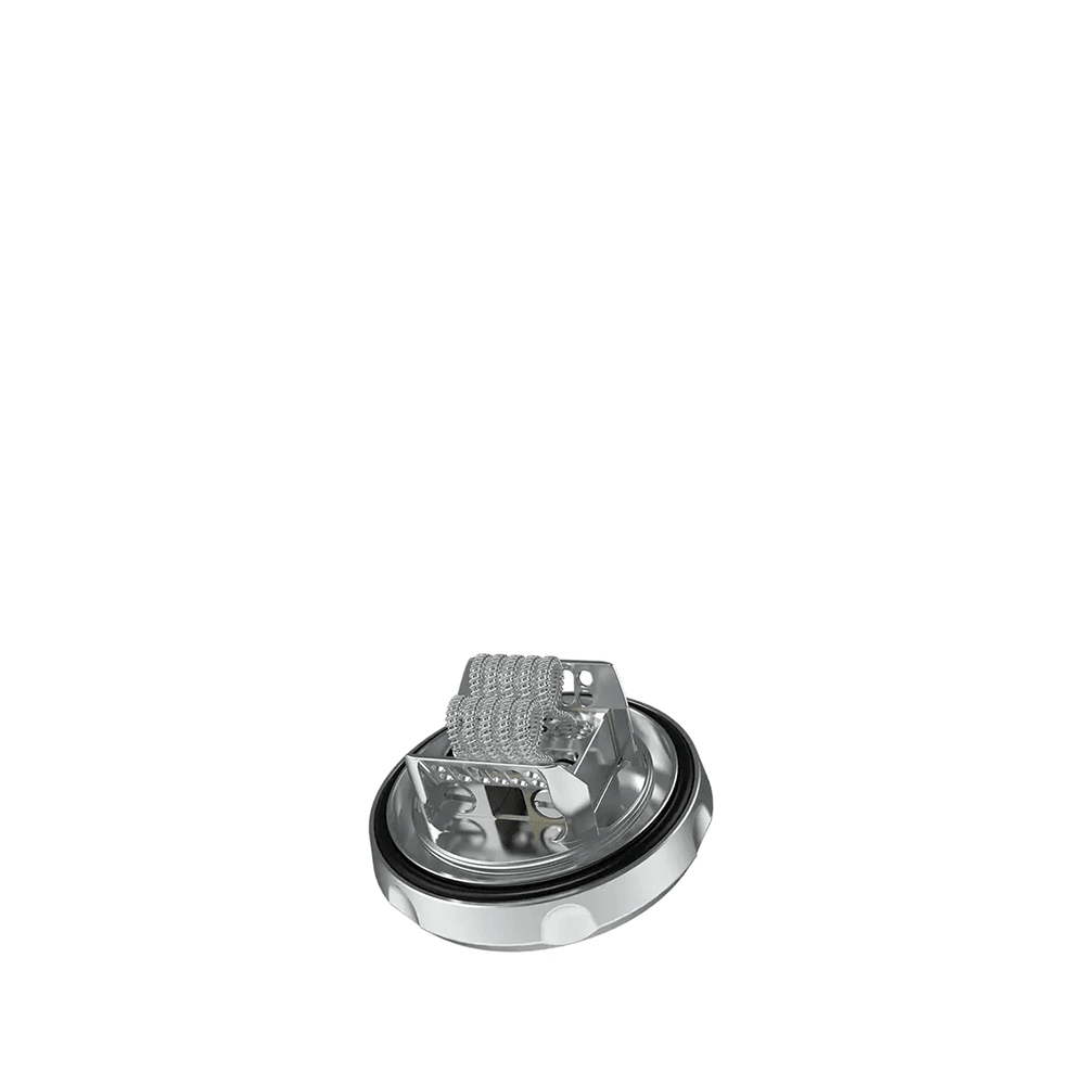 Hellvape Dead Rabbit 3 RTA deck with dual coil build on a white background.