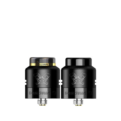 Hellvape Dead Rabbit 4 RDA in Matte Black Colour with AG + Resin and Stainless Steel Drip Tips