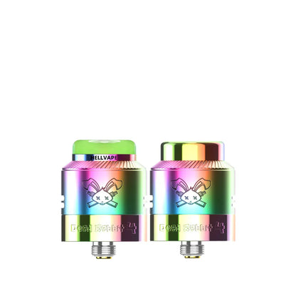 Hellvape Dead Rabbit 4 RDA in Rainbow Colour with AG + Resin and Stainless Steel Drip Tips