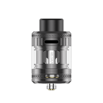 Hellvape Fat Rabbit 2 Sub-Ohm Tank, sleek design, transparent chamber, black top.