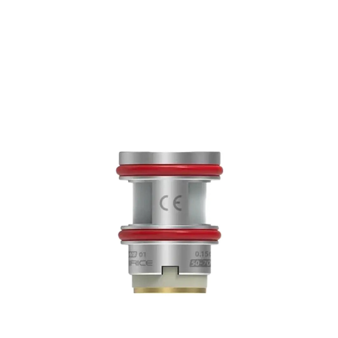 Wirice W8 mesh coil head W801 0.15ohm, with red accents.