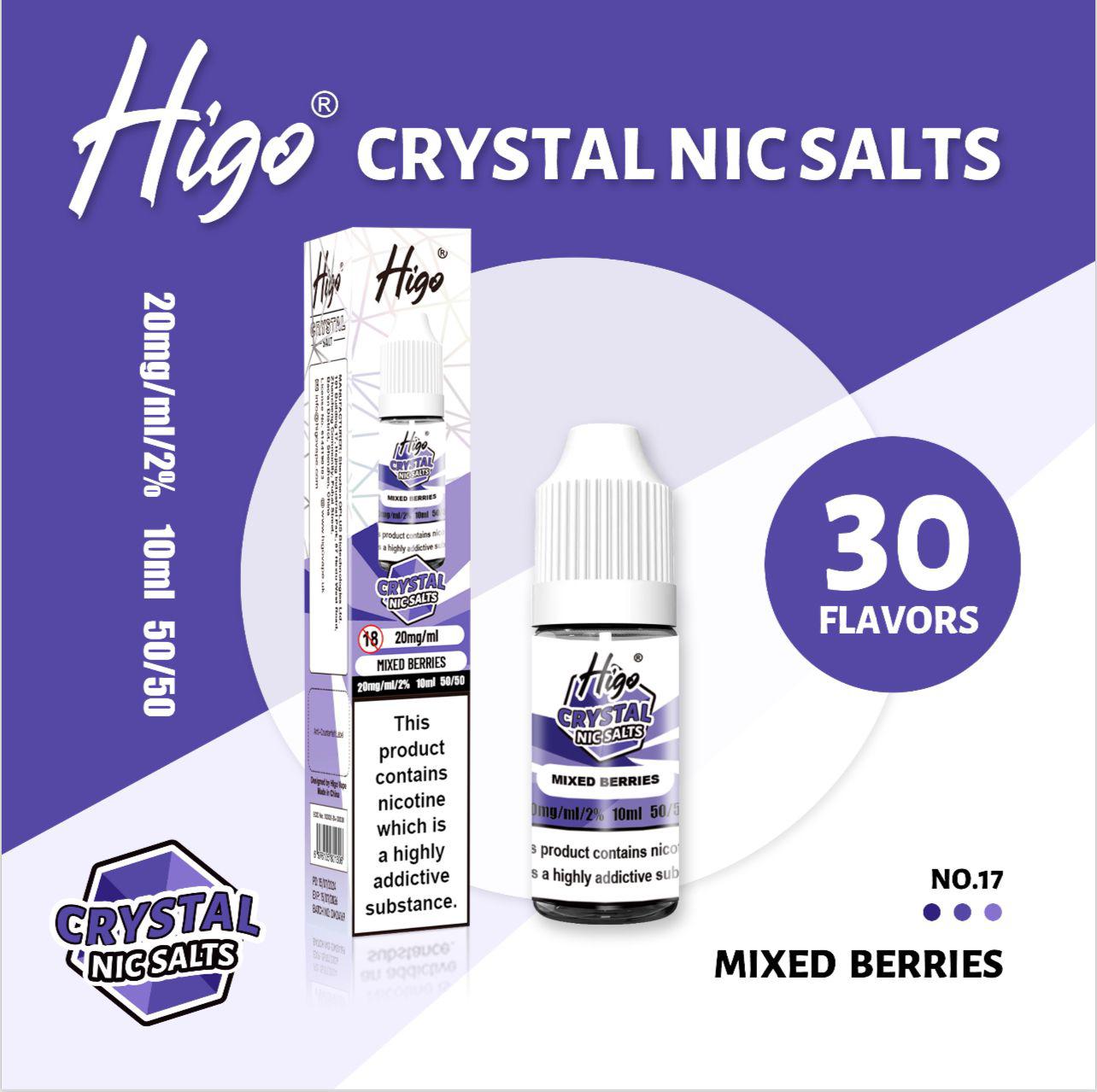Higo Crystal Nic Salt 10ml E - Liquid Box of 10 - #Simbavapeswholesale#