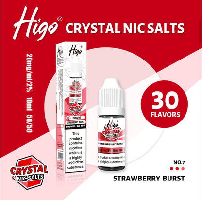 Higo Crystal Nic Salt 10ml E - Liquid Box of 10 - #Simbavapeswholesale#