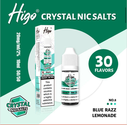 Higo Crystal Nic Salt 10ml E - Liquid Box of 10 - #Simbavapeswholesale#