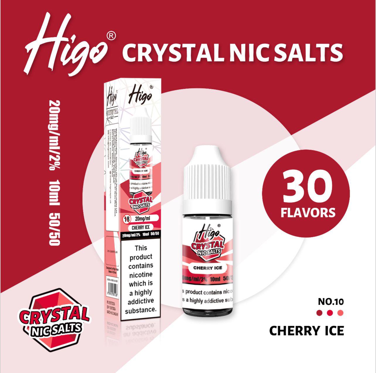 Higo Crystal Nic Salt 10ml E - Liquid Box of 10 - #Simbavapeswholesale#