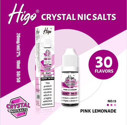 Higo Crystal Nic Salt 10ml E - Liquid Box of 10 - #Simbavapeswholesale#