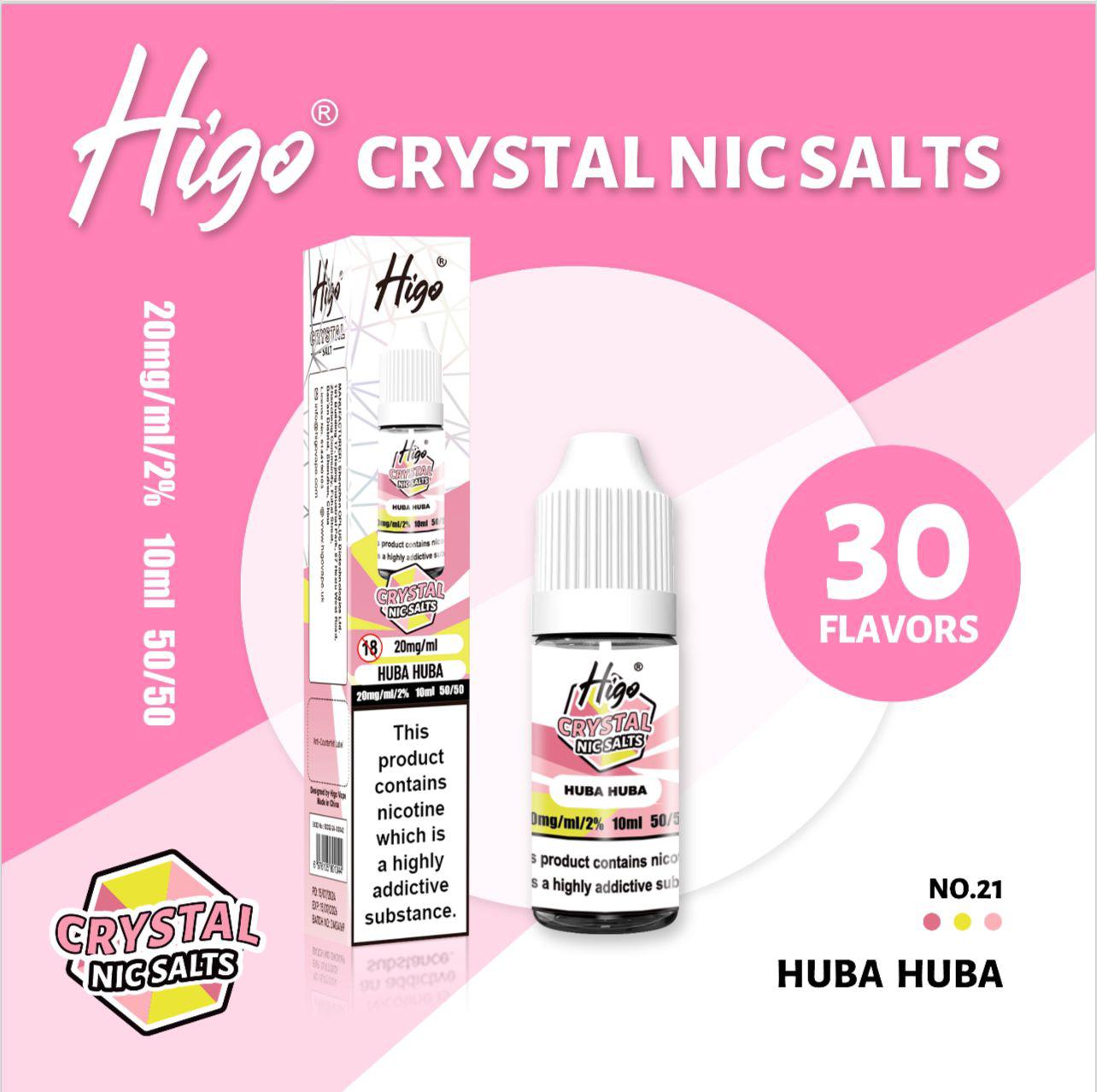 Higo Crystal Nic Salt 10ml E - Liquid Box of 10 - #Simbavapeswholesale#