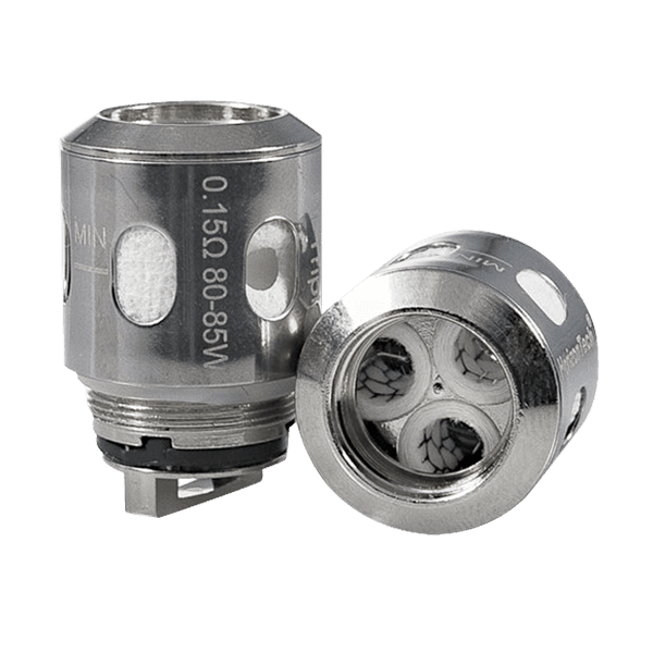 HorizonTech Falcon Legend replacement vape coils, silver, dual view.