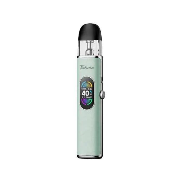 HorizonTech Talons 3 Pod Vape Kit in azure with digital display and sleek design.