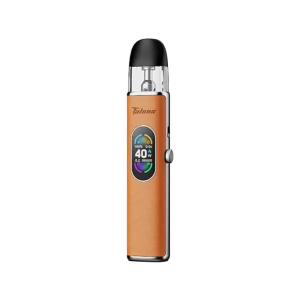 HorizonTech Talons 3 Pod Vape Kit in mocha brown with digital display and sleek design.