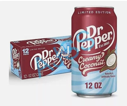 Dr Pepper Creamy Coconut Limited Edition Cans 12oz (355ml) - 12-Pack
