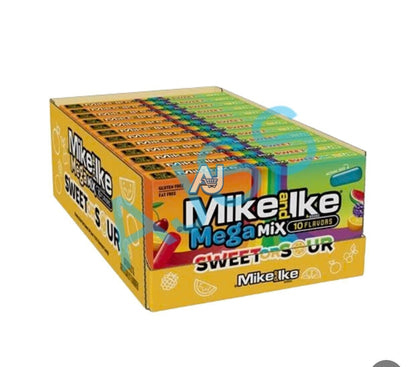Mike and Ike Sweet + Sour Candy Theatre Box 120g (Pack of 12)