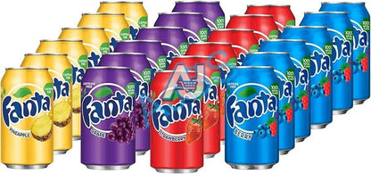 Fanta Fruit Flavoured Soft Drinks - Assorted Flavours & Sizes (6pk/12pk) DEC 24