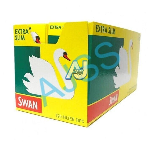 Swan Extra Slim Filter Tips - Complete box containing 20 packs FREE P&P