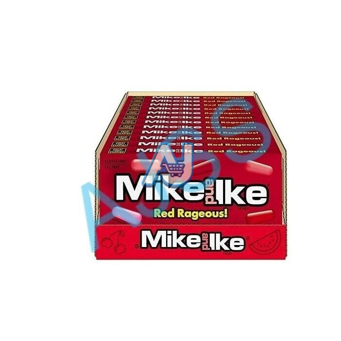 Mike and Ike Red Rageous Candy Theatre Box 120g (Pack of 12)