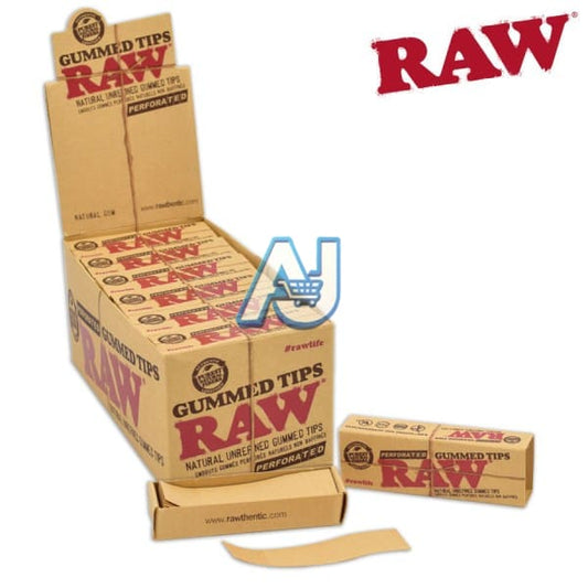 Raw gummed tips