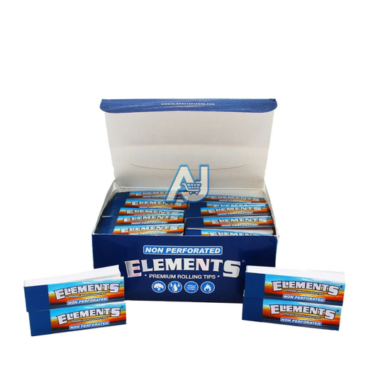 Elements Non-Perforated Roach Tips - 50 Pack Full Box Rolling Paper Original Tip