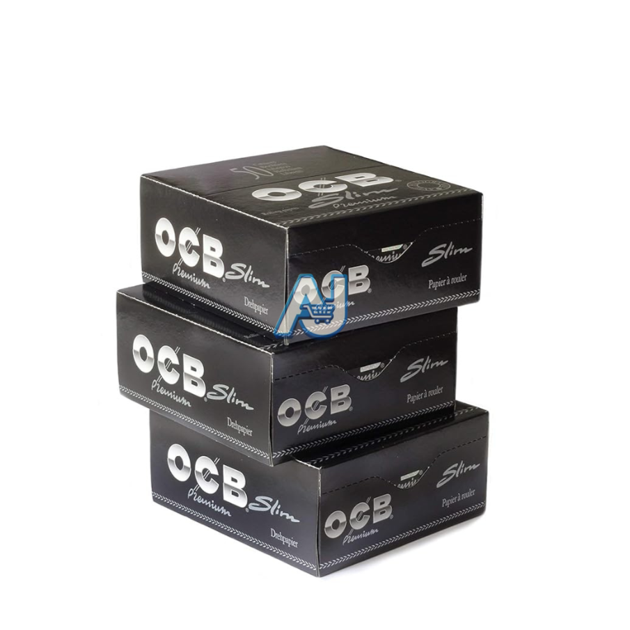 Full Box OCB Premium Black King Size Slim Rolling Papers