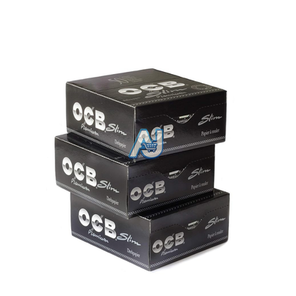 Full Box OCB Premium Black King Size Slim Rolling Papers