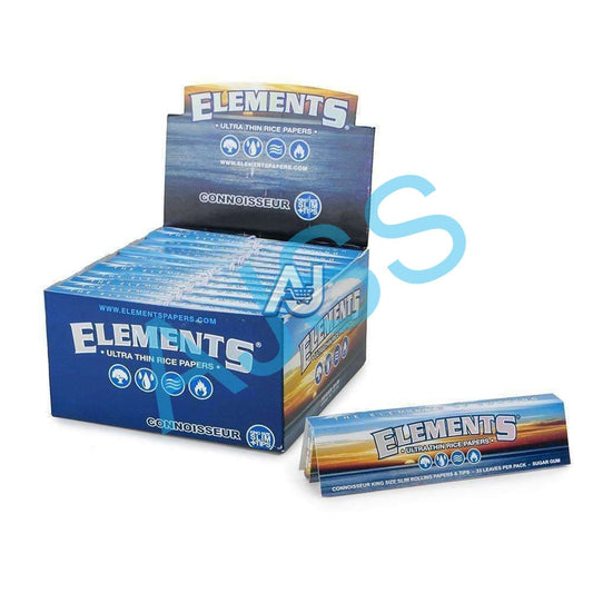 Element Connoisseur King Size Slim Rolling Paper & Tips