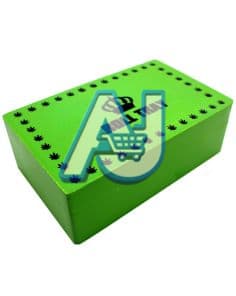 Roll Tray Wooden Stash Box - Green (Medium)