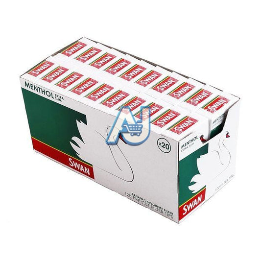 2 x Full Boxes Swan Menthol Extra Slim Filter Tips (4800 Menthol Tips) CHEAP