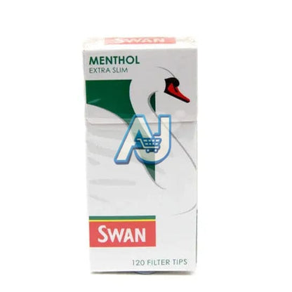 5 x Full Boxes Swan Menthol Extra Slim Filter Tips (12000 Menthol Tips) CHEAP