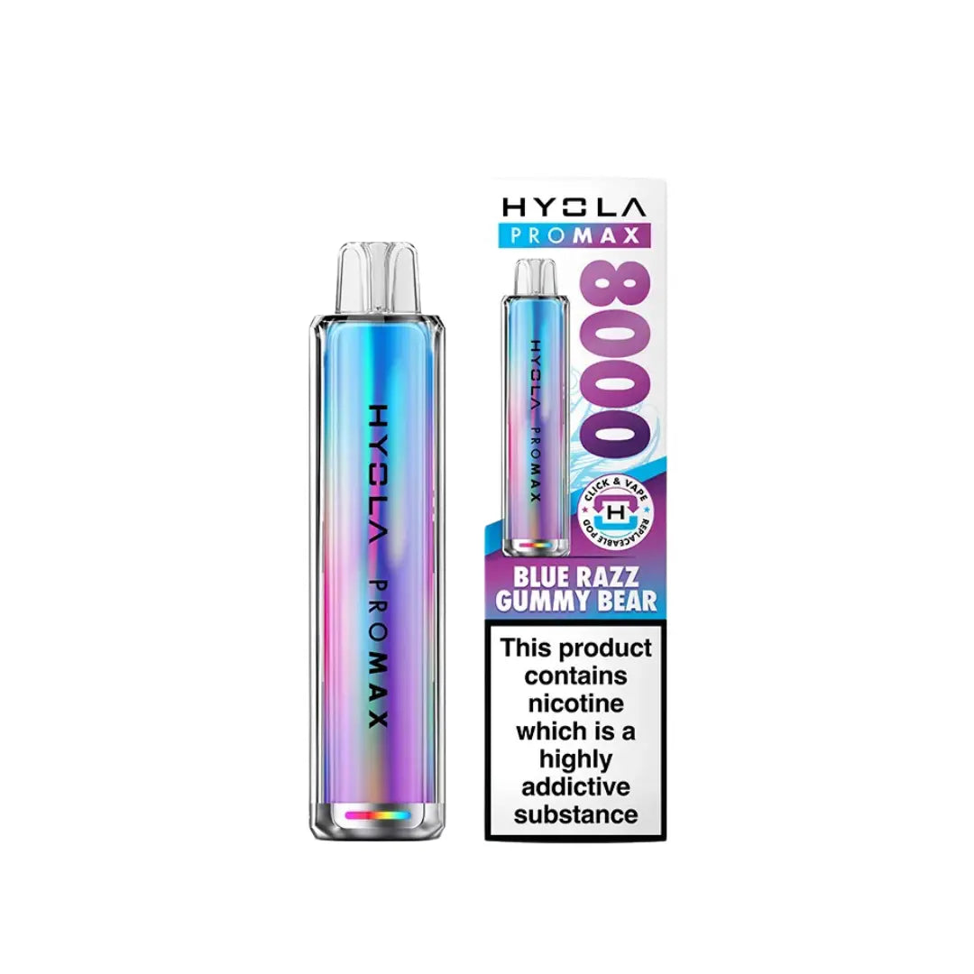 Hyola Pro Max 8000 Puff Vape Kit Blue Gummy Bear Flavour 