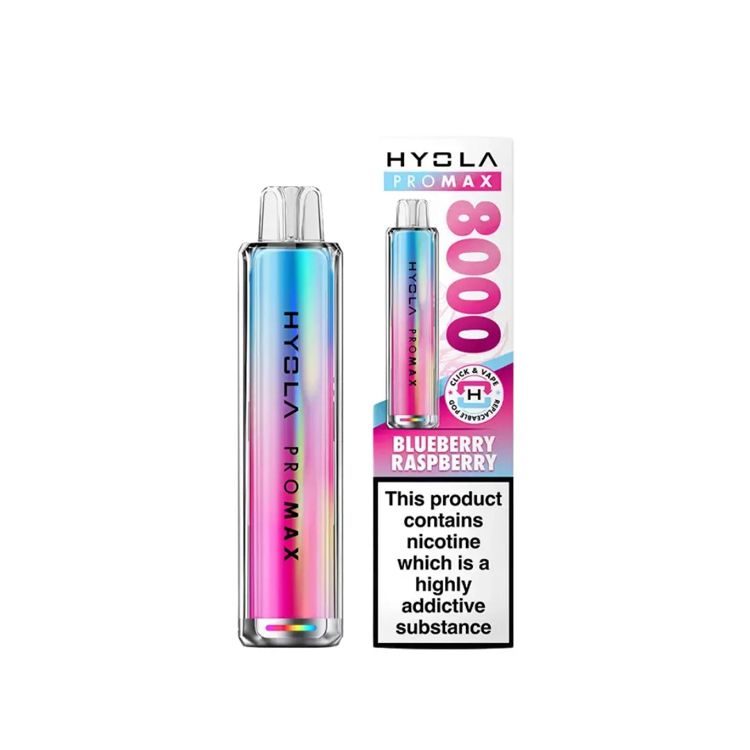 Hyola Pro Max 8000 Puff Vape Kit Blueberry Raspberry Flavour 